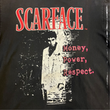 Vintage Scarface Money Power Respect Tshirt