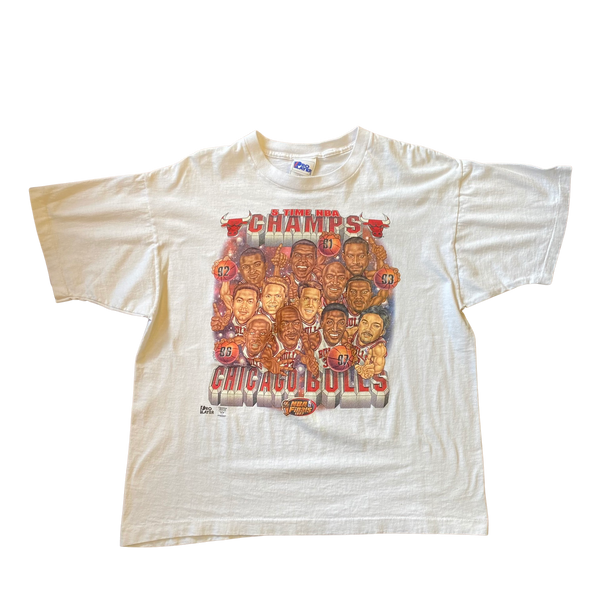 Vintage 1997 Chicago Bulls 5x Champs Tshirt