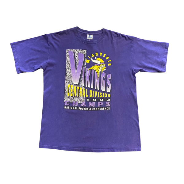 Vintage 1992 Minnesota Vikings Championship Tshirt