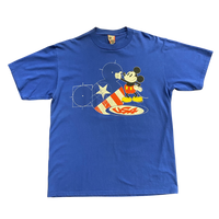 Vintage Mickey Mouse USA Blue Tshirt