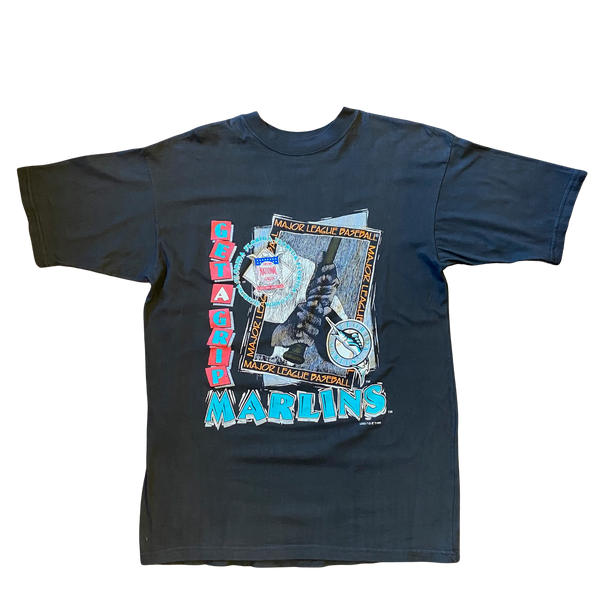 Vintage 1993 Florida Marlins Get A Grip Tshirt