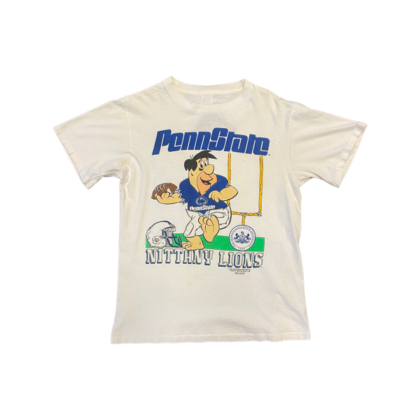 Vintage 1990 Penn State Fred Flintstone Tshirt