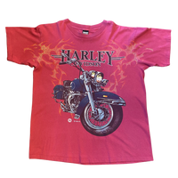 Vintage 1995 Harley Davidson Burgundy Tshirt