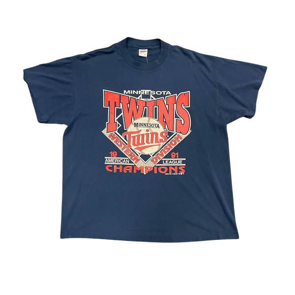 Vintage 1991 Minnesota Twins Western Division Tshirt