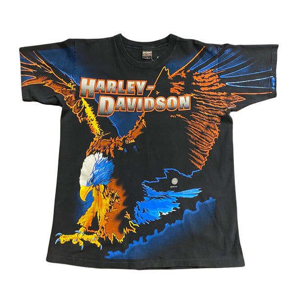 Vintage 1995 Harley Davidson Eagle Aop Tshirt