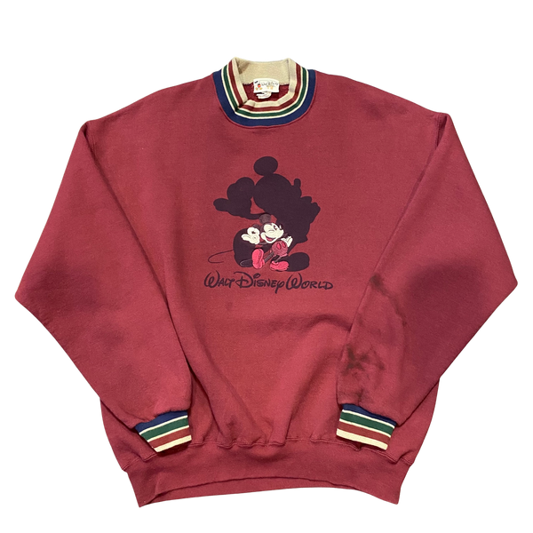 Vintage Mickey Mouse Burgundy Crewneck