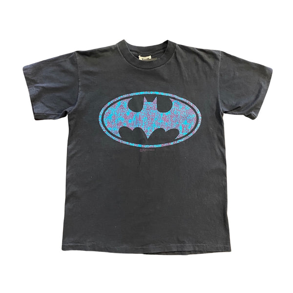 Vintage 1984 Batman Teal Logo Tshirt